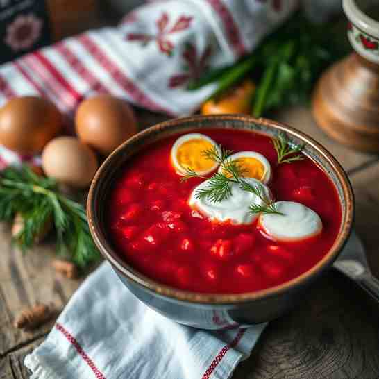The Best Borscht Soup Recipe - Try Lithuanian Šaltibarščiai